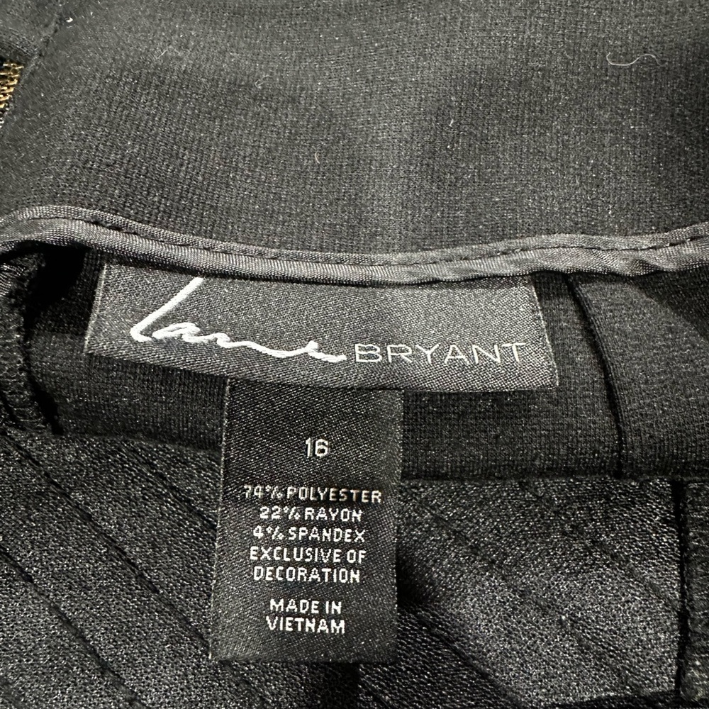 Lane Bryant Classic Black Ponte Pencil Skirt - Picture 2 of 6